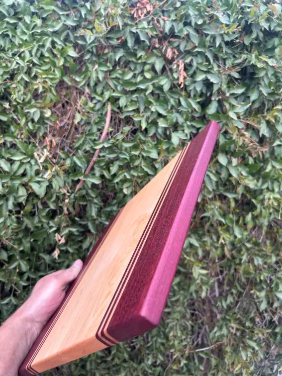 Handmade Purple heart/maple cutting board